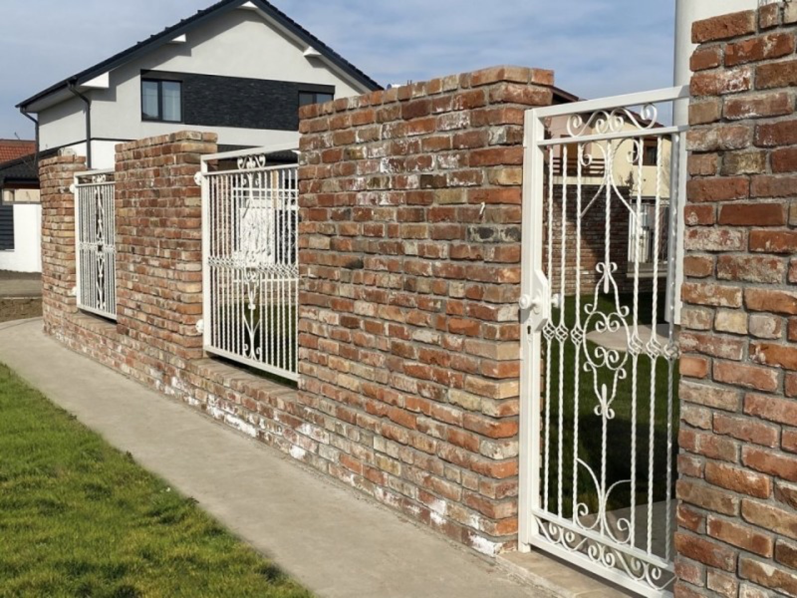 Wrought-iron pedestrian gate